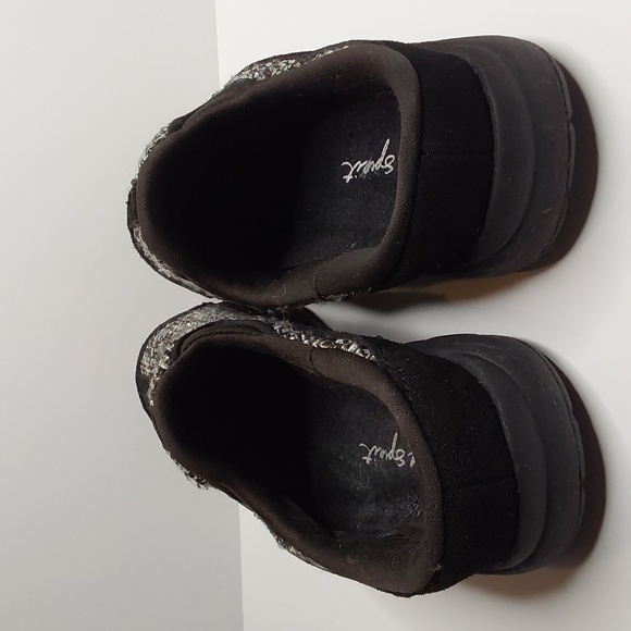 Easy Spirit traveltime278 mule 7M black suede metallic tweed - Picture 5 of 7